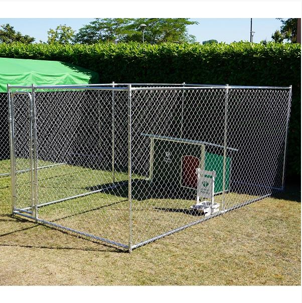 Box Per Cani Modello Husky Grande Recinto 3,96 X 2,28 Senza Copertura Senza Porta Ciotole