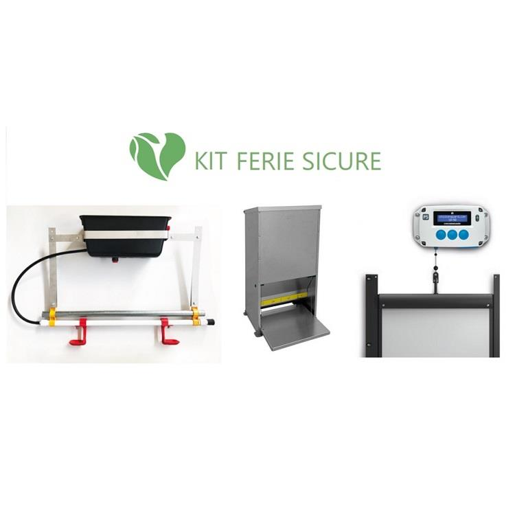 Kit ferie sicure | Abbeveratoio | Mangiatoia | Porta automatica antipredatore