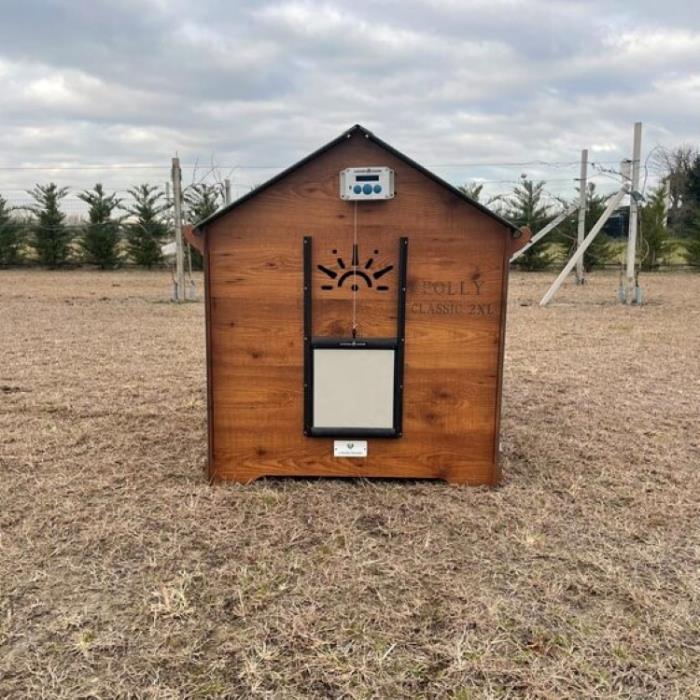 Pollaio per Galline Modello Marans L Con Porta Anti Predatore |  In Laminato Plastico