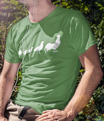 T-Shirt Rooster evolution 4/6 anni