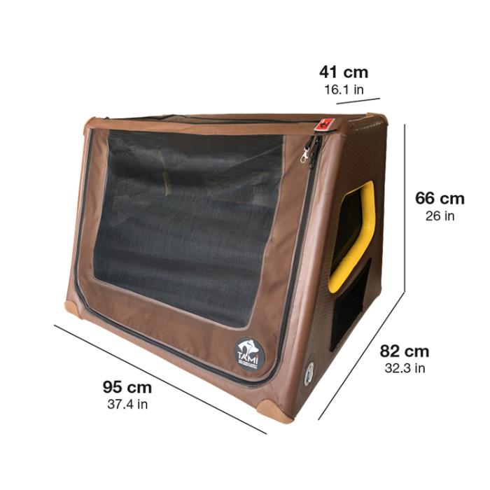 Trasportino per cane | Multiuso per Auto e Casa | Gonfiabile - Lavabile L